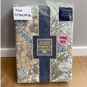 Floral Duvet Cover Set - Cream and Green